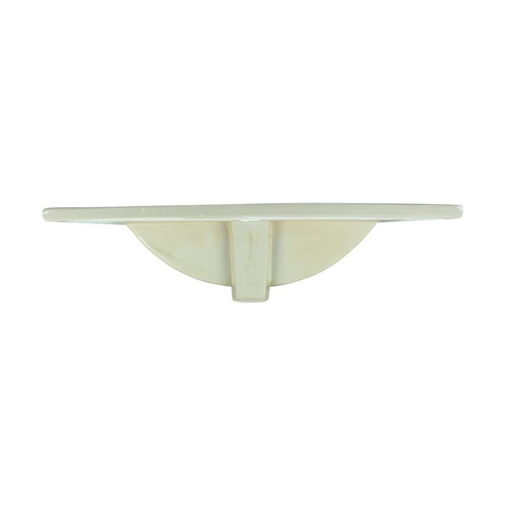Luke White Ceramic Rectangular Drop-In Bathroom Sink