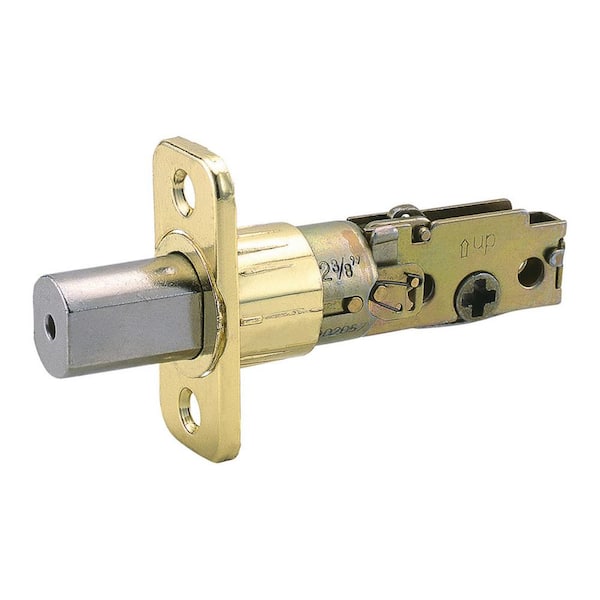 Design House Universal Polished Brass 6-Way Replacement Deadbolt Latch