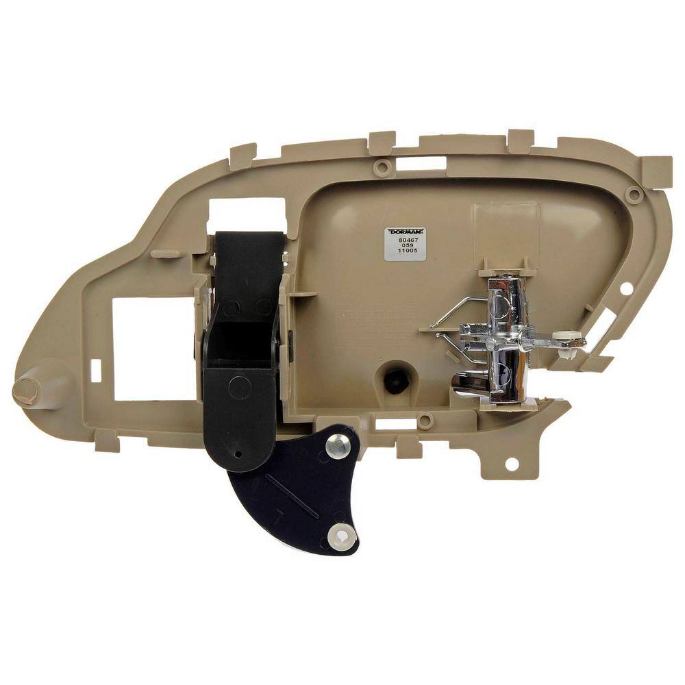 Interior Door Handle Front Left/Right Textured Beige w/Chrome lever