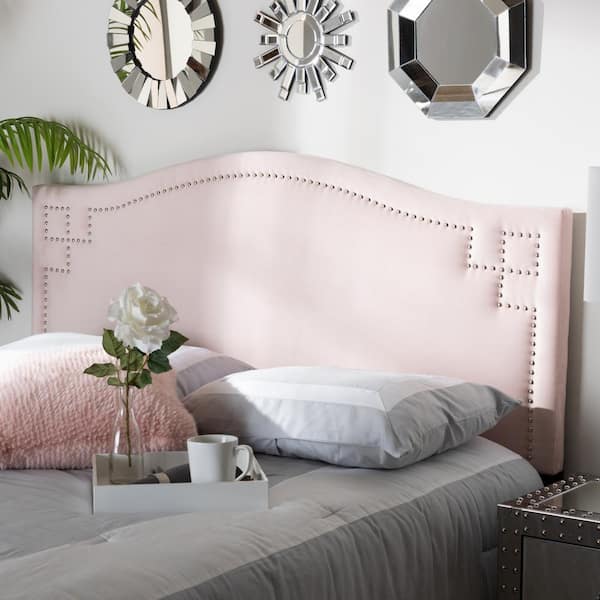 Baxton Studio Aubrey Light Pink Queen Headboard 154 9311 HD The