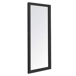 70-1/2 in. x 79-1/2 in. 200 Series Black Right-Hand Perma-Shield Sliding Patio Door with Black Interior, Moving Panel