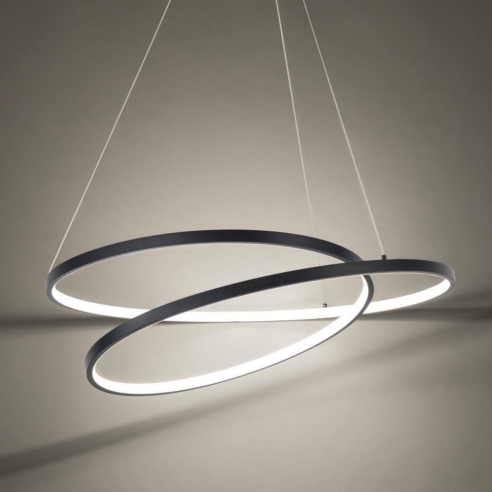 Marques Black LED Geometric Indoor/Outdoor Pendant Light