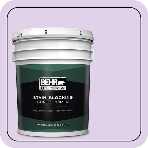 BEHR ULTRA 5 gal. #P570-1 Teary Eyed Semi-Gloss Enamel Exterior Paint & Primer