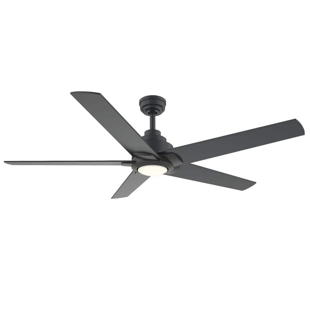 Home Decorators Collection Mickelson 52 in. LED Indoor Coal Ceiling Fan ...