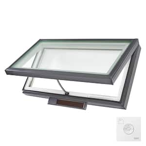 46-1/2 in. x 22-1/2 in. Solar Powered Fresh Air Venting Curb-Mount Skylight with Laminated Low-E3 Glass
