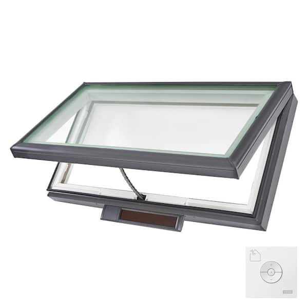 VELUX 46-1/2 in. x 22-1/2 in. Solar Powered Fresh Air Venting Curb-Mount Skylight with Laminated Low-E3 Glass