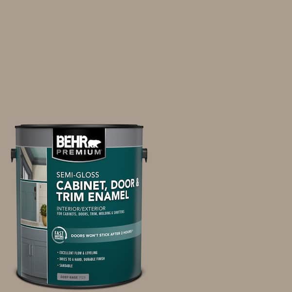BEHR PREMIUM 1 gal. #N210-4 Espresso Martini Semi-Gloss Enamel Interior/Exterior Cabinet, Door & Trim Paint