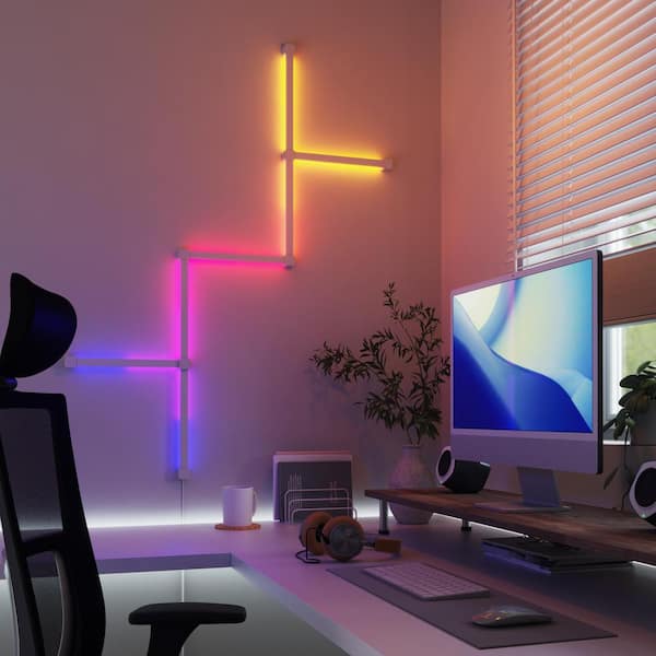 Nanoleaf Lines 90 Deg. Smarter Kit Modular Color-Changing Backlit