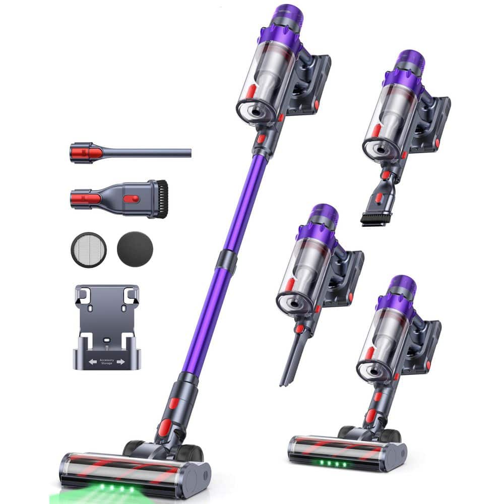 600W 50KPA Bagless Cordless Upright Vacuum with 65Mins Runtime, HEPA Filter, 1.5L Dust Cup for Pet Hair Carpets Floors price history on PriceWatchPro