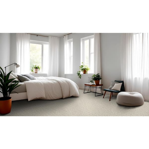 Lily Hill Pearl Beige 42 oz. SD High Performance Polyester Pattern Carpet - Installation Required