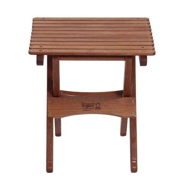 Mesh Cut Out Carved Mango Wood Octagonal Folding Table with Round Top, Antique White and Brown