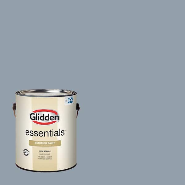 Glidden Essentials 1 gal. PPG1041-5 Quicksilver Satin Exterior Paint