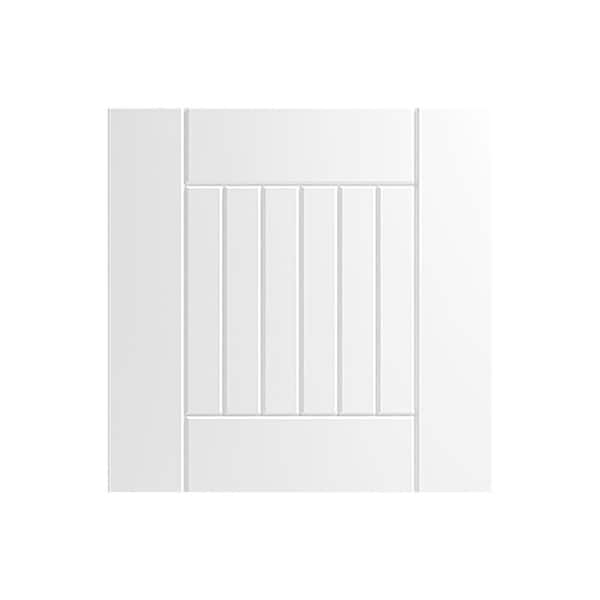 Daytona 13 in. W x 0.75 in. D x 13 in. H White Cabinet Door Sample Shell White Matte