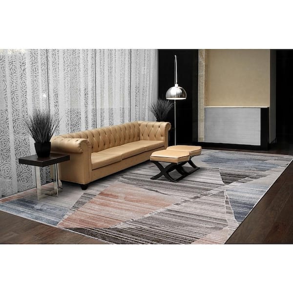 Harlow 7 ft. 10 in. X 10 ft. 2 in. Multi Geometric Indoor Area Rug