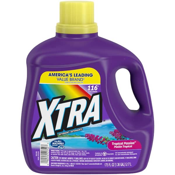 Xtra 175 oz. Tropical Passion 2X Liquid Laundry Detergent 41702 The