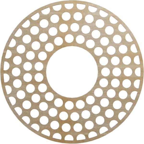0.25 in. x 32 in. x 32 in. Wood Medallion Moulding