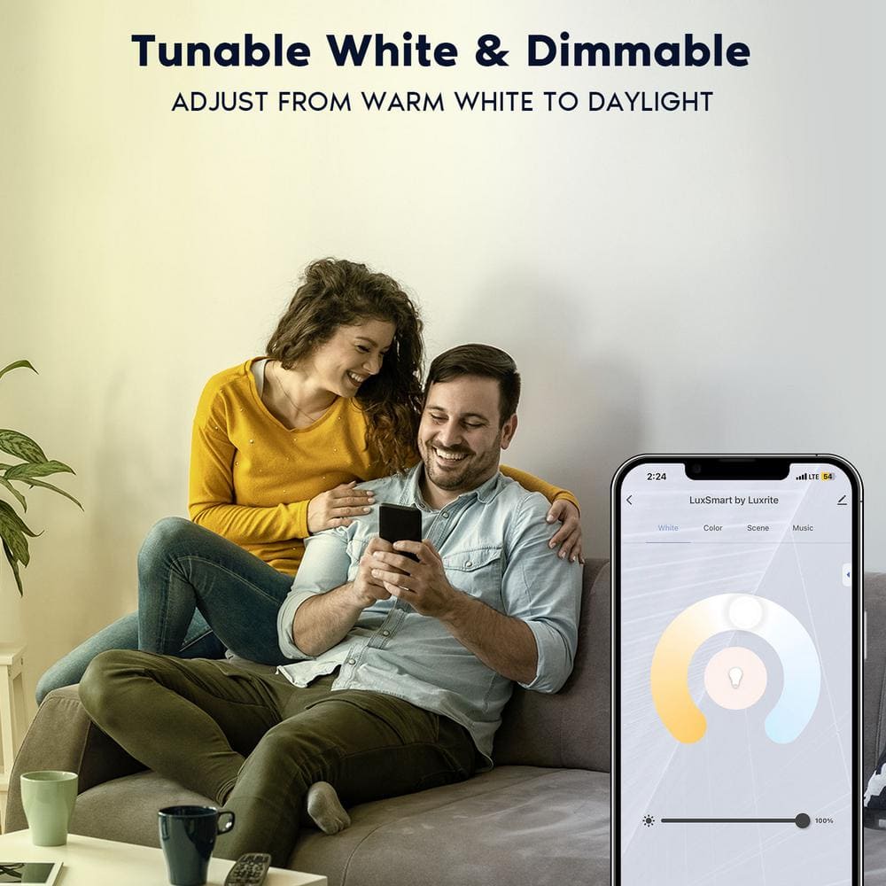 5.05'' White Smart LED Recessed Lighting Kit with WiFi Control