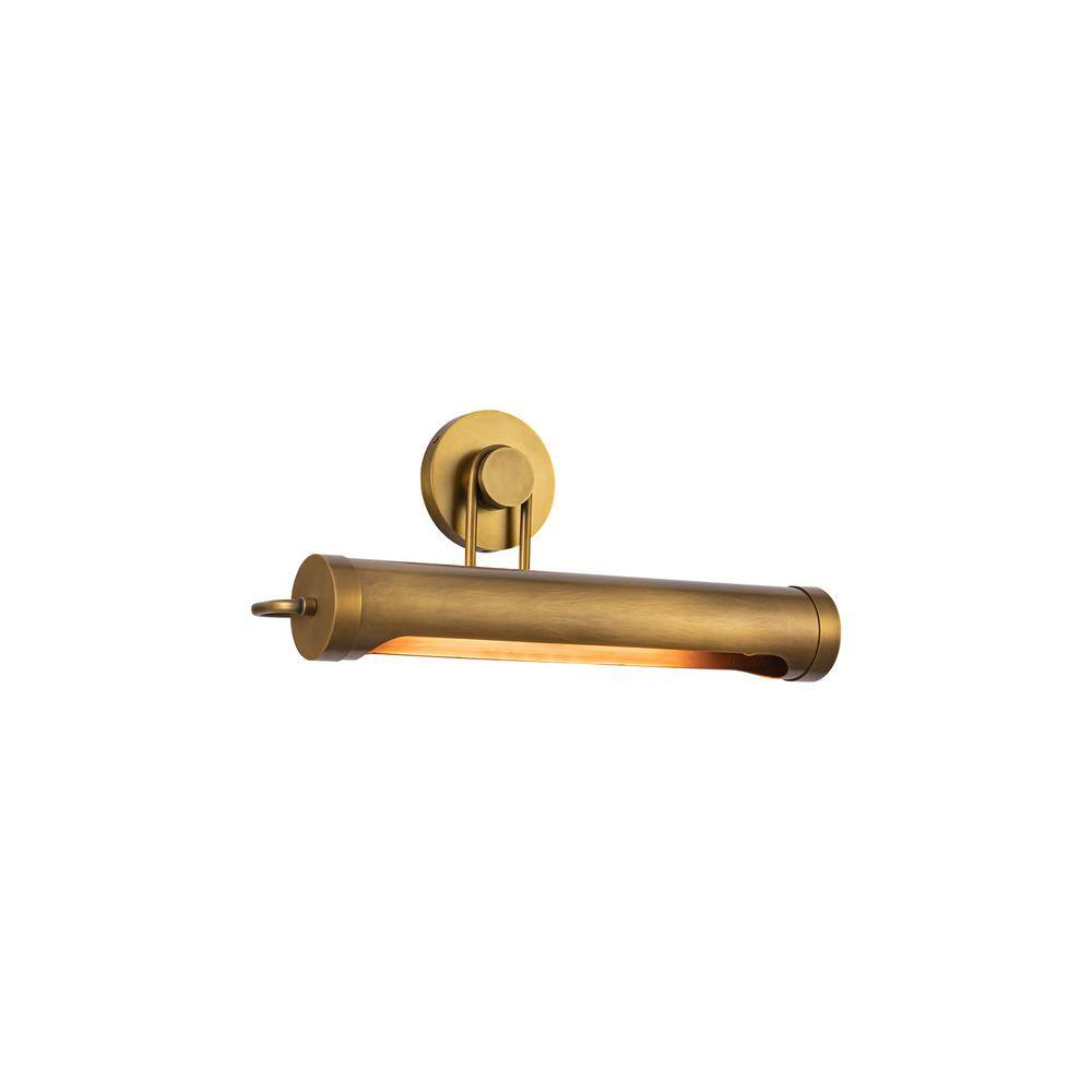 Vintage Brass Industrial Dimmable Electric Wall Light