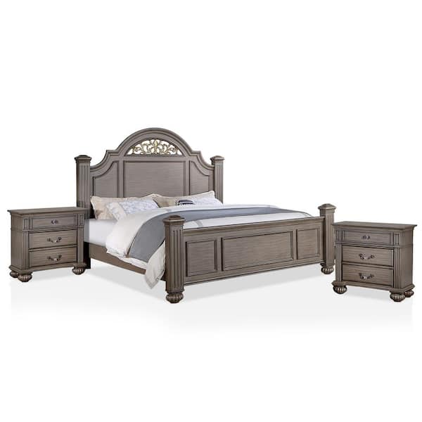 Stablewatch 3-Piece Gray Wood Queen Bedroom Set
