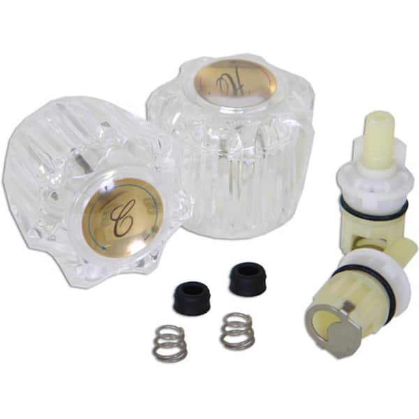 Everbilt Faucet Rebuild Kit for Delta 2-Handle Sink in Clear Acrylic