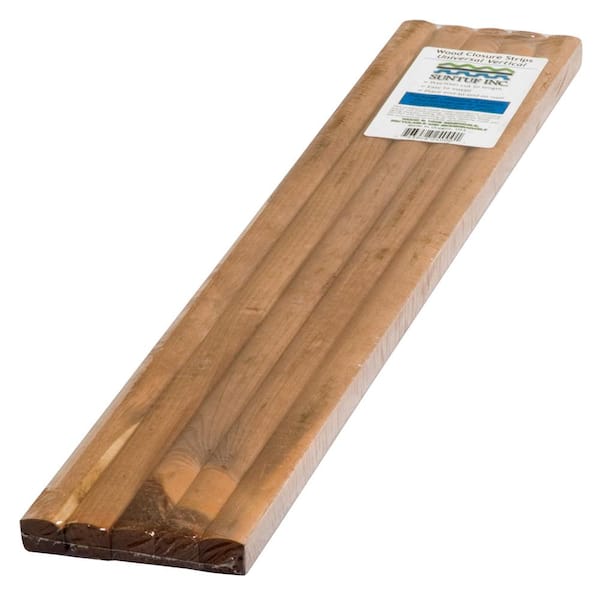 Suntuf 24 in. Universal Vertical Wood Roof Closure Strips (5-Pack)