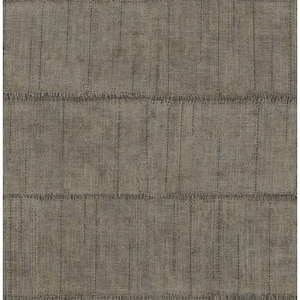 Blake Grey Texture Stripe Textured Non-Pasted Non-Woven Wallpaper Sample