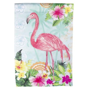12.5 in. x 18 in. Tropical Flamingo Spring Outdoor Garden Flag