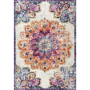 Kiyoko Vintage Floral Multi 7 ft. x 9 ft. Area Rug