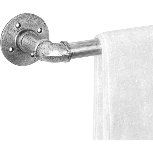 Dyiom 30 in. Wall Mounted, Towel Bar in Antique Silver