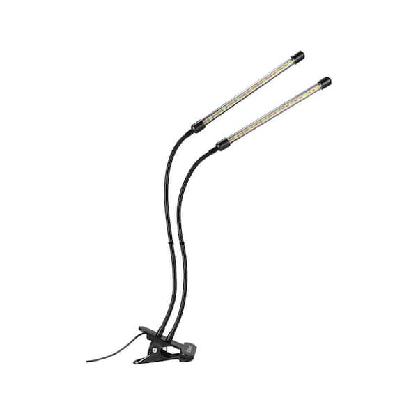 2-Head Plant Grow LED Light Full Spectrum for Indoor Plant Growing with Flexible Gooseneck, Remote Control 2-Pack
