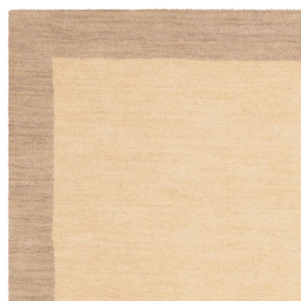 Ivory Wool Hand-Knotted Reversible 3' x 5' Area Rug