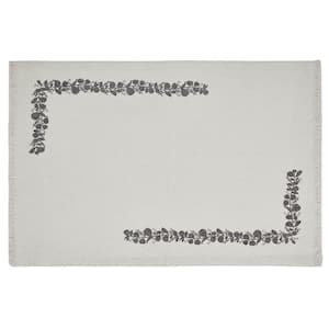 Finders Keepers 19 in. W x 13 in. H White Cotton Eucalyptus Placemat (Set of 2)