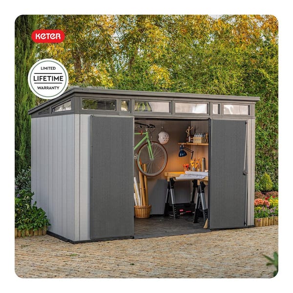 Keter Artisan Evo 11 ft. W x 7 ft. D Modern Resin Plastic Outdoor