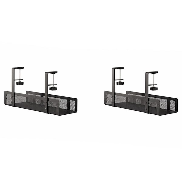 YICHUHAOXI Upgraded Series 2 Pack Under Desk Cable Management Tray
