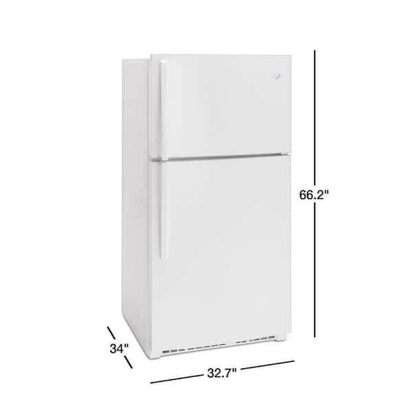 Whirlpool 19.3 Cu. Ft. Top-Freezer Refrigerator White