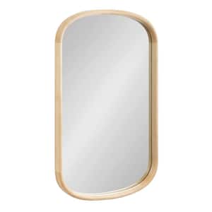 Talma 24.00 in. W x 36.00 in. H Natural Capsule Mid Century Framed Decorative Wall Mirror
