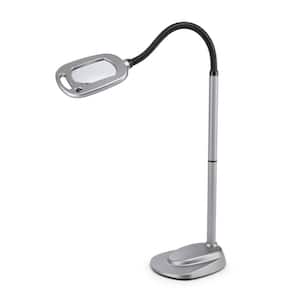 20072-401 MultiFlex 12-LED Floor Magnifier Lamp, Silver