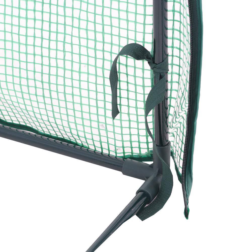 Deluxe Portable UV-Protected Green Plant Starter Greenhouse with Roll-Up Door