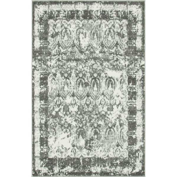 Rosso Gray 4 ft. x 6 ft. Vivaldi Area Rug