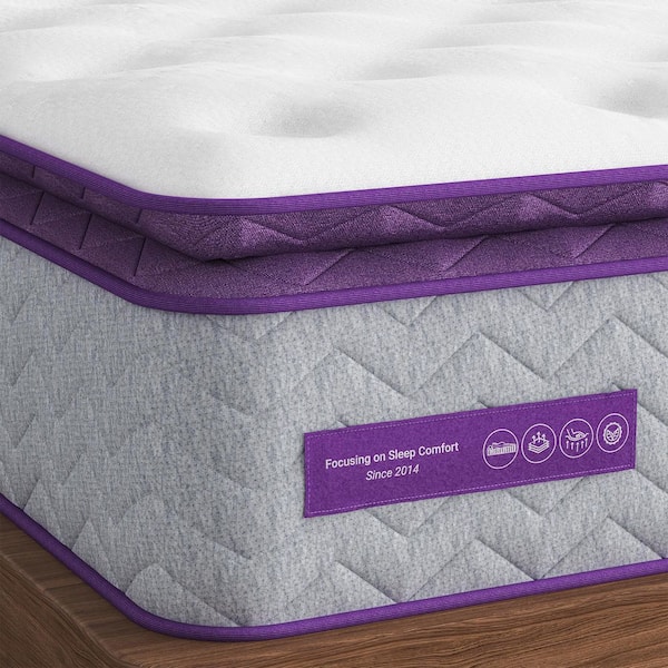 Queen Medium Firm Memory Foam Pillow Top 12 in. Mattress