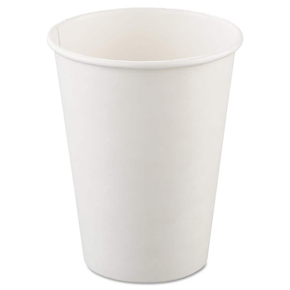 Solo Disposable Drinking Cup White Paper 12 oz. 1000 Ct 412WN-2050