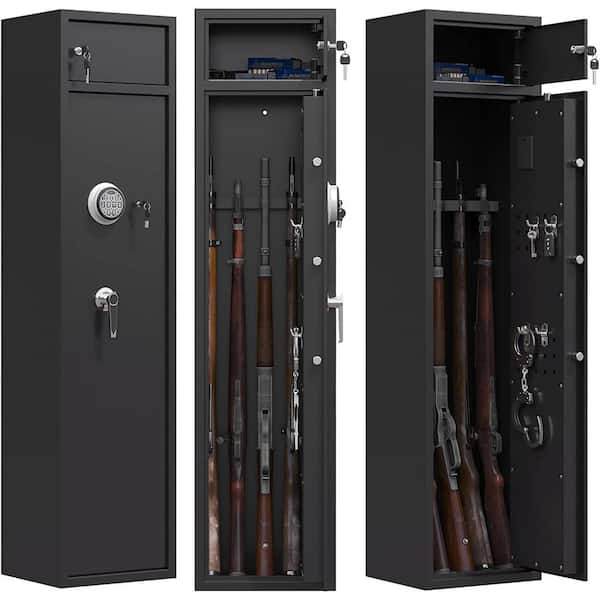 FUFU&GAGA Maximum of-Gun Capacity - 4 Gun Key Locking Storage Cabinet ...