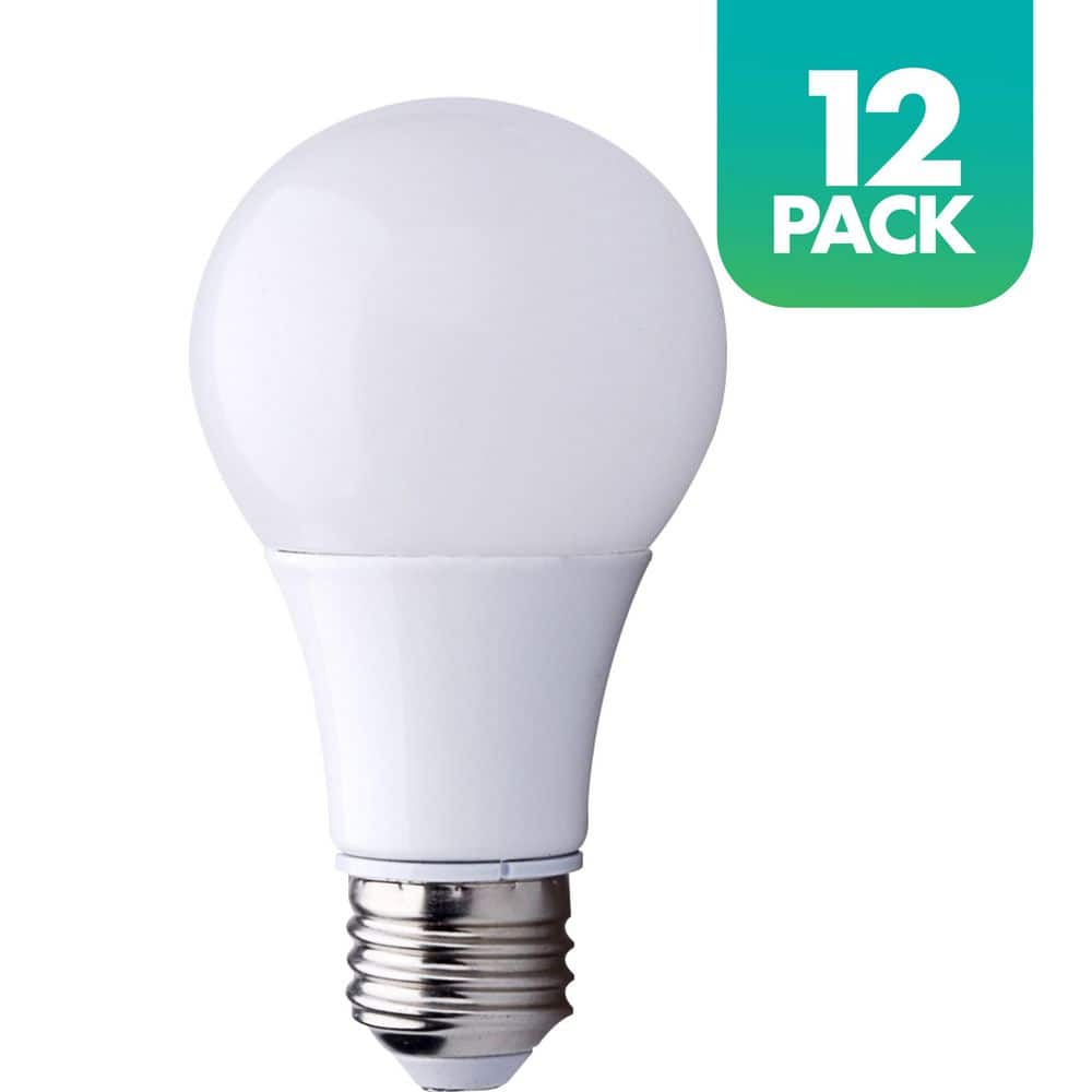 60-Watt Equivalent A19 Dimmable LED Light Bulb, 2700K Soft White, 12-pack -  Simply Conserve, L09A1927ENL12PK