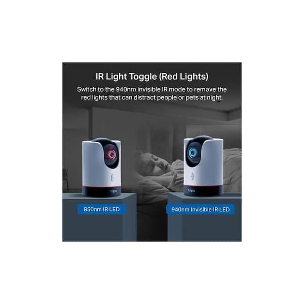 TP-LINK Tapo 2K QHD Wi-Fi Pan/Tilt Plug-In Home Security Camera