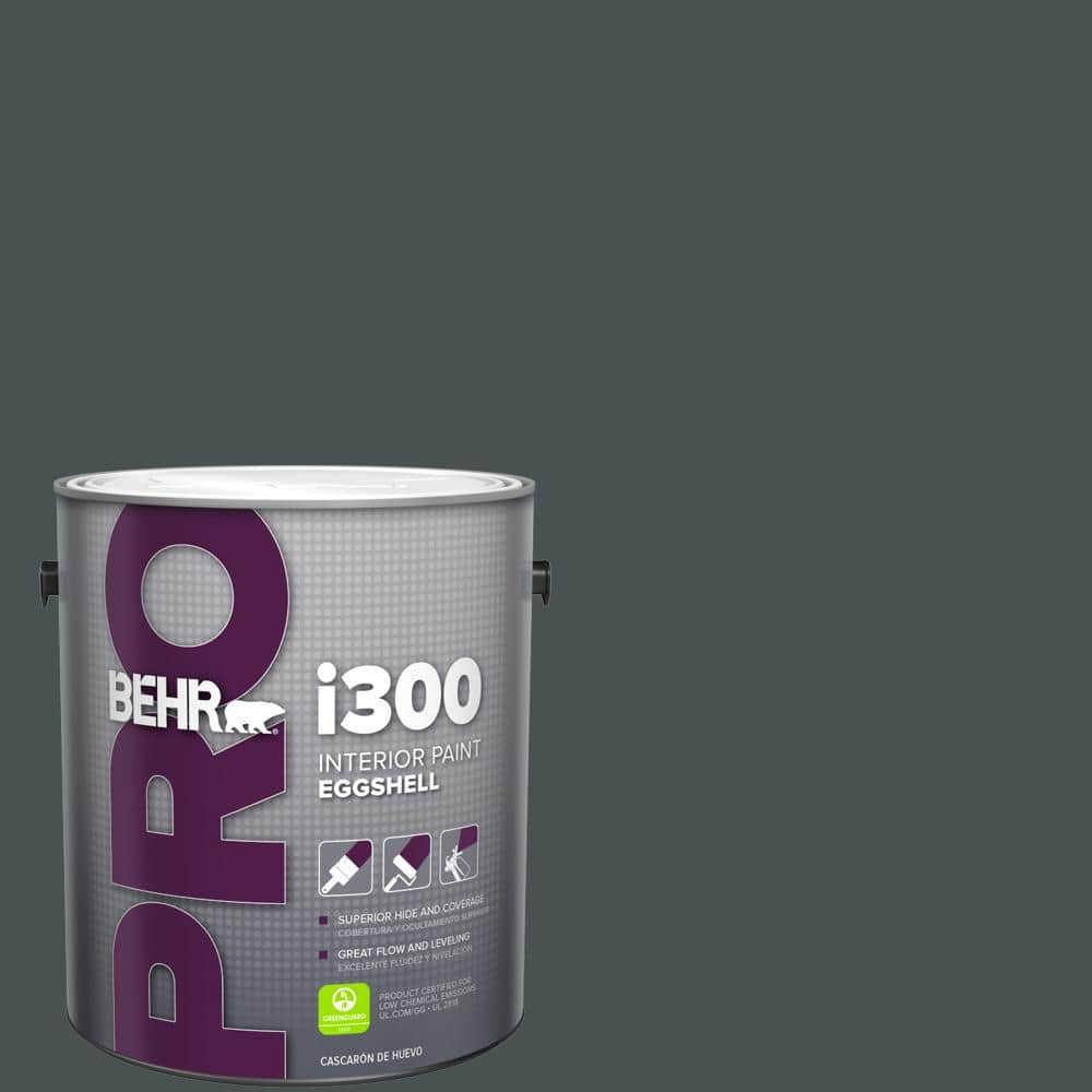 BEHR PRO 1 gal. #1350 Ultra Pure Black Semi-Gloss Acrylic Exterior Paint  PR67301 - The Home Depot