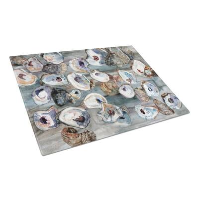 Bunch of Oysters Tempered Glass Large Heat Resistant Cutting Board