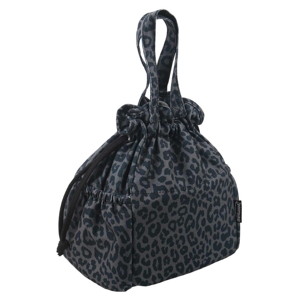 Large 10L Insulated Canvas Lunch Tote Cooler Bag in Leopard Grey with 2 Pockets price history on PriceWatchPro