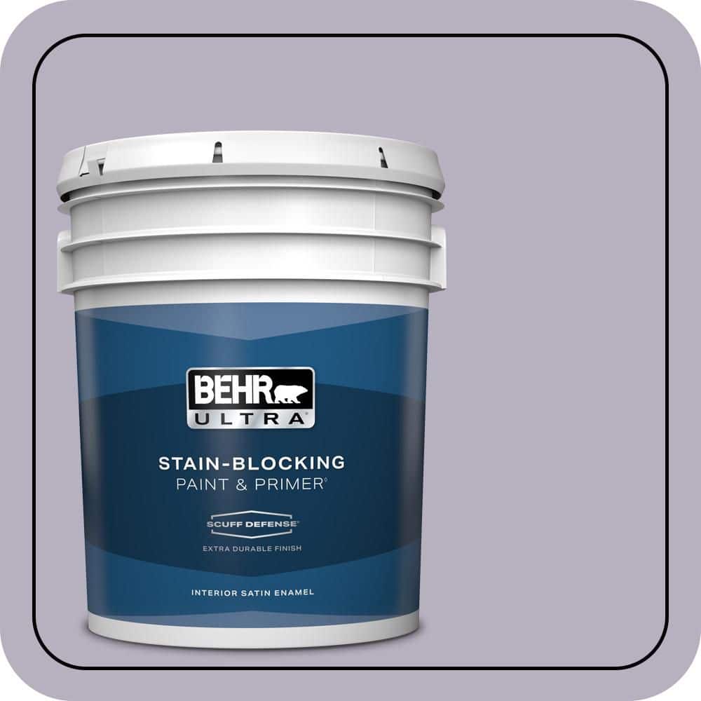 5 gal. #BIC-07 Virtuous Violet Extra Durable Satin Enamel Interior Paint & Primer price history on PriceWatchPro