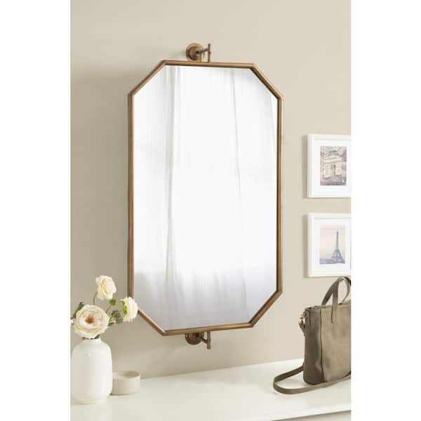 Kate and Laurel Darbridge 24.00 in. W x 46.75 in. H Gold Octagon
