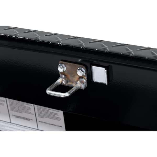 Weather Guard 41 in. Matte Black Aluminum Lo- Side Truck Tool Box